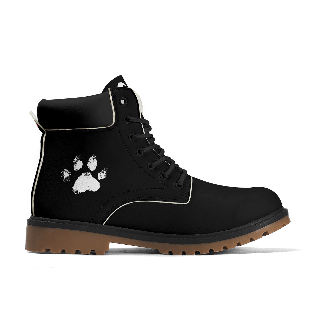 Slyde Pupps Premium Leather  All Season Boots /Black