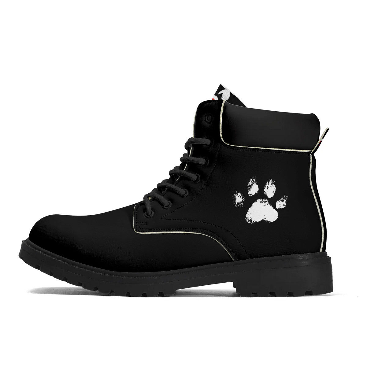 Slyde Pupps Premium Leather  All Season Boots /Black