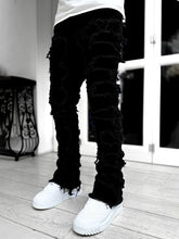 Load image into Gallery viewer, Men's new stretch patch denim straight pants