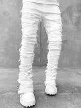 Load image into Gallery viewer, Men's new stretch patch denim straight pants