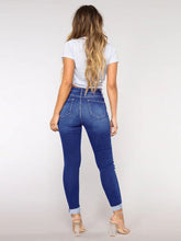 Load image into Gallery viewer, Women's trendy fashion ripped washed jeans