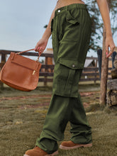 Load image into Gallery viewer, New American Style Retro Elastic Waist Denim Overalls Casual Pants