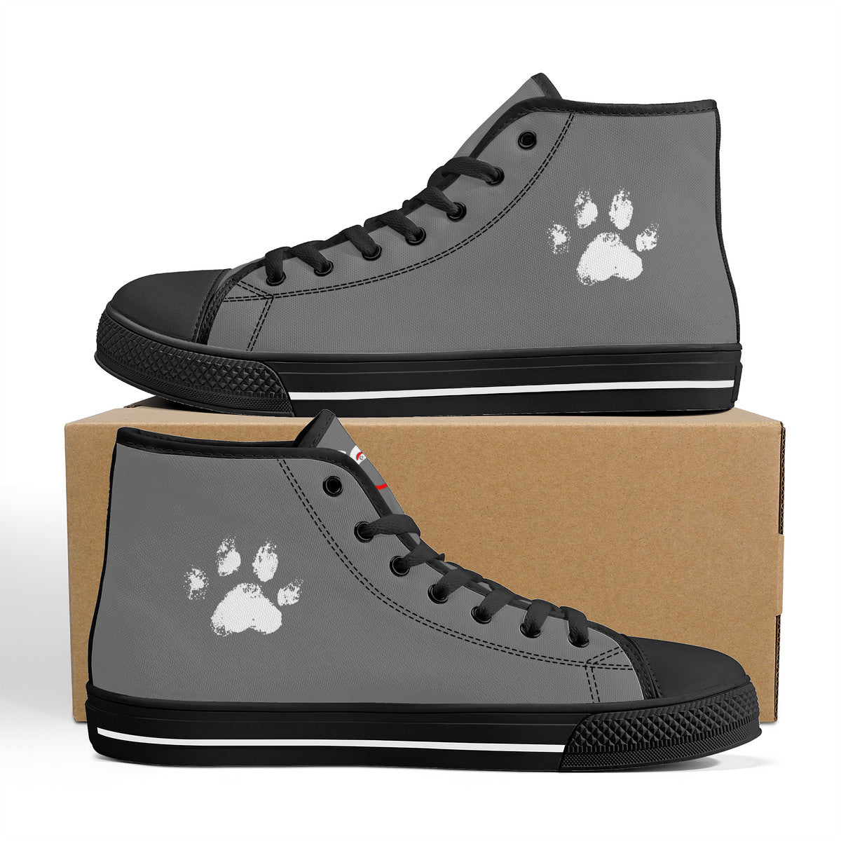 Slyde Pupps High-Top Canvas /Gray/b