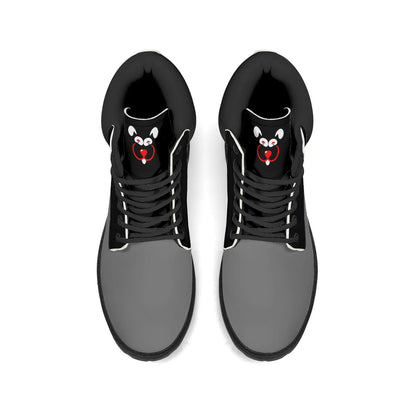Slyde Pupps Premium  Leather All Season Boots / Gray Black