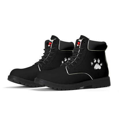 Slyde Pupps Premium Leather  All Season Boots /Black