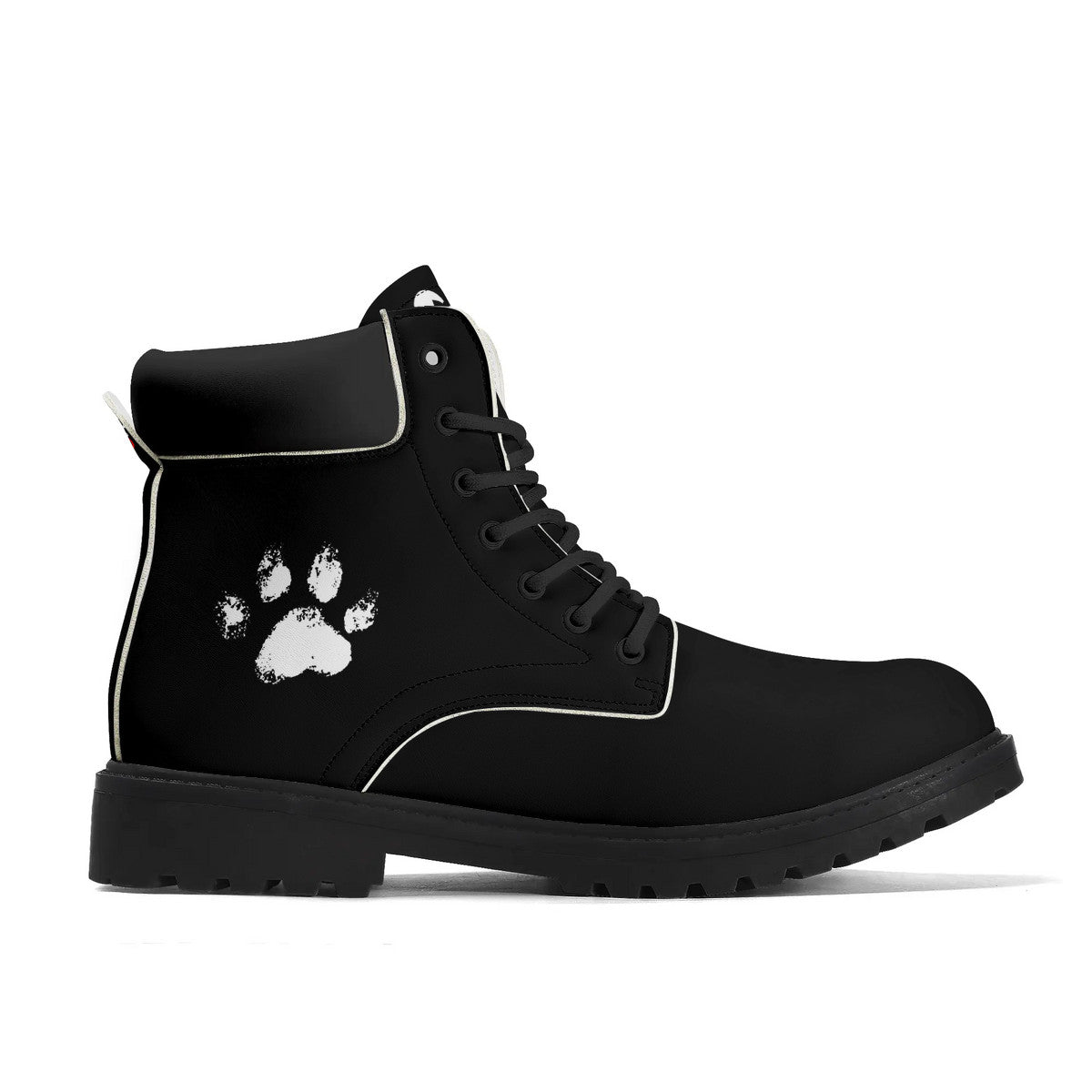 Slyde Pupps Premium Leather  All Season Boots /Black