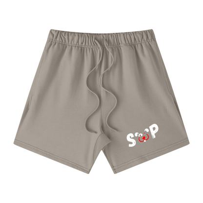 440GSM Unisex Heavyweight French Terry Shorts Gray camel