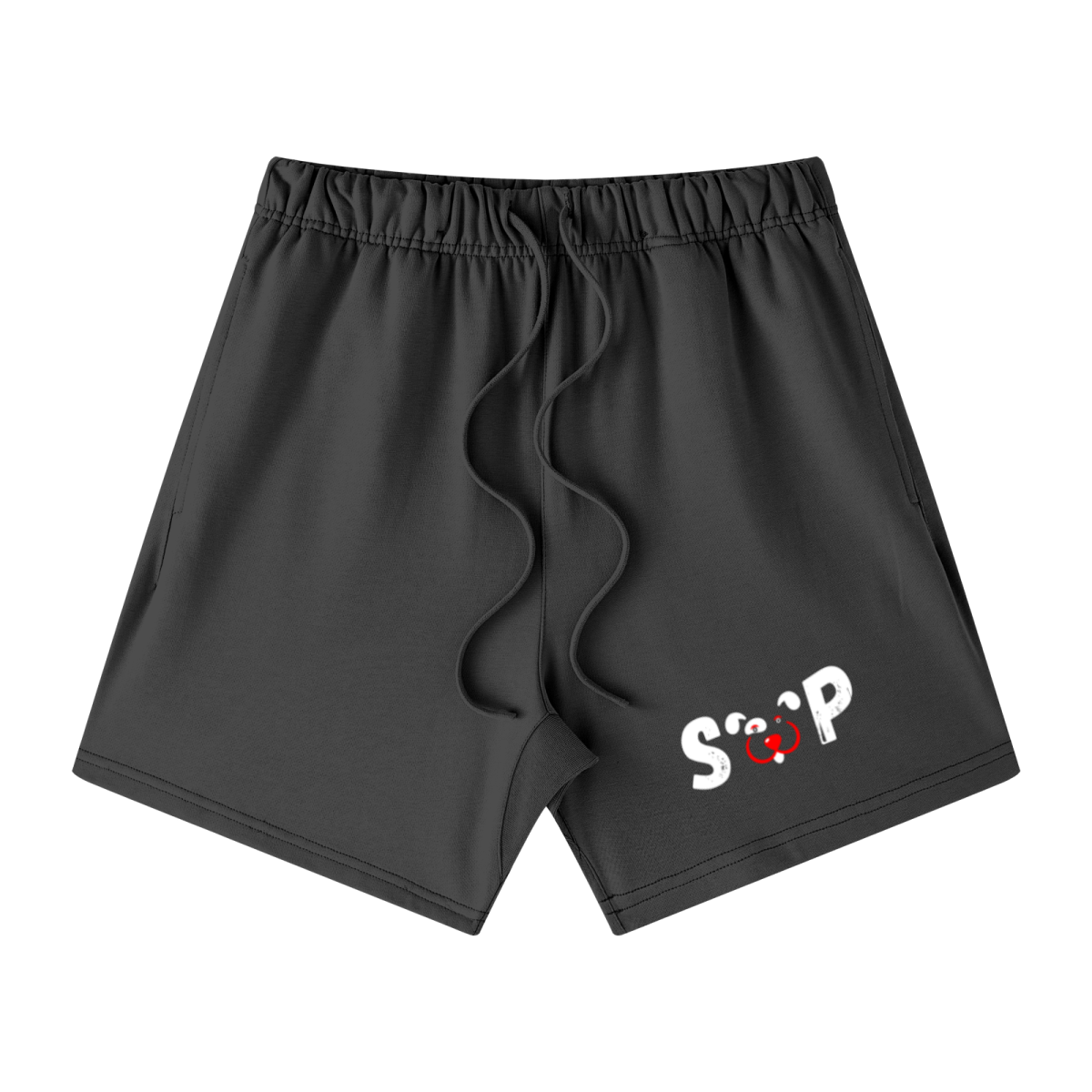 440GSM Unisex Heavyweight French Terry Shorts Black