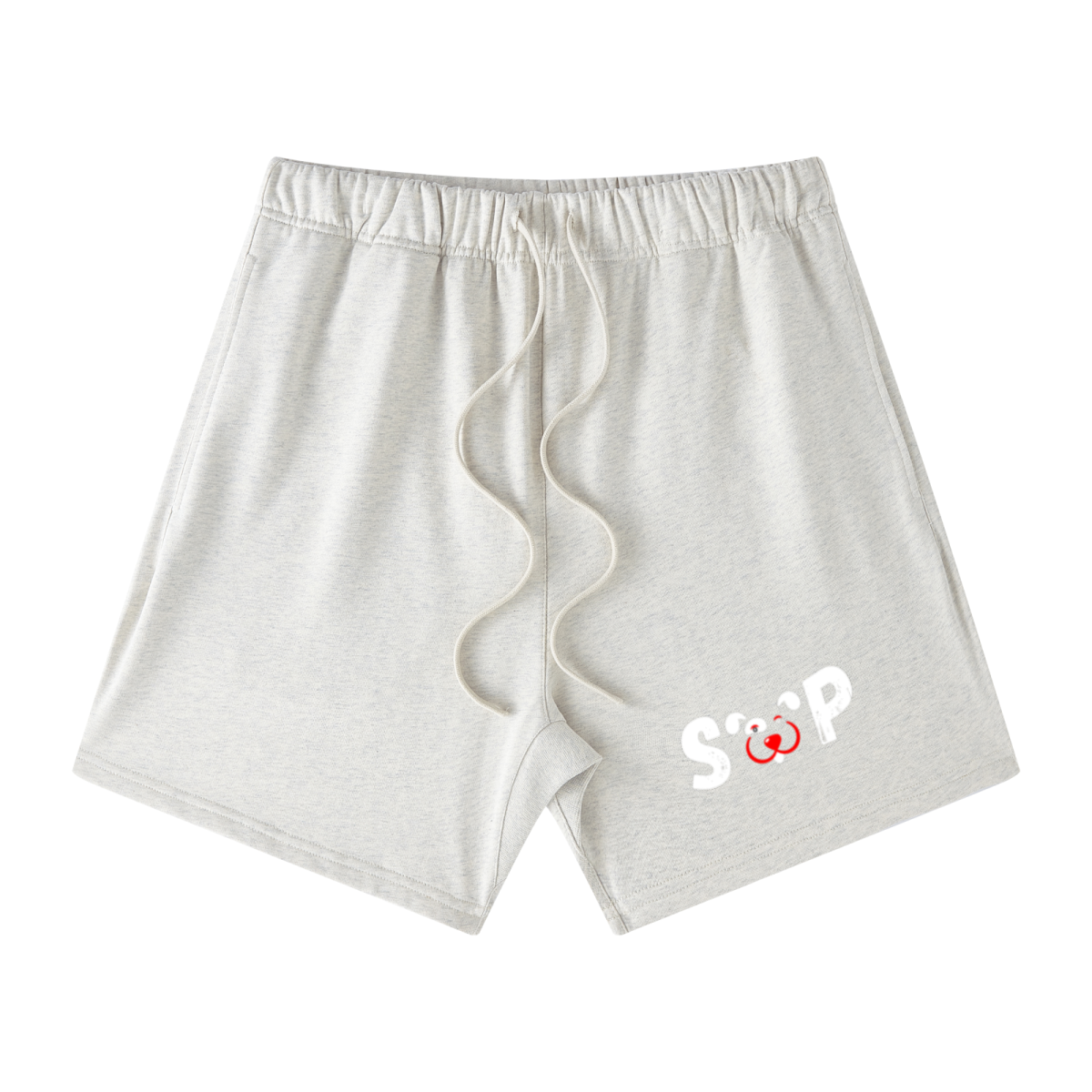 440GSM Unisex Heavyweight French Terry Shorts Light gray