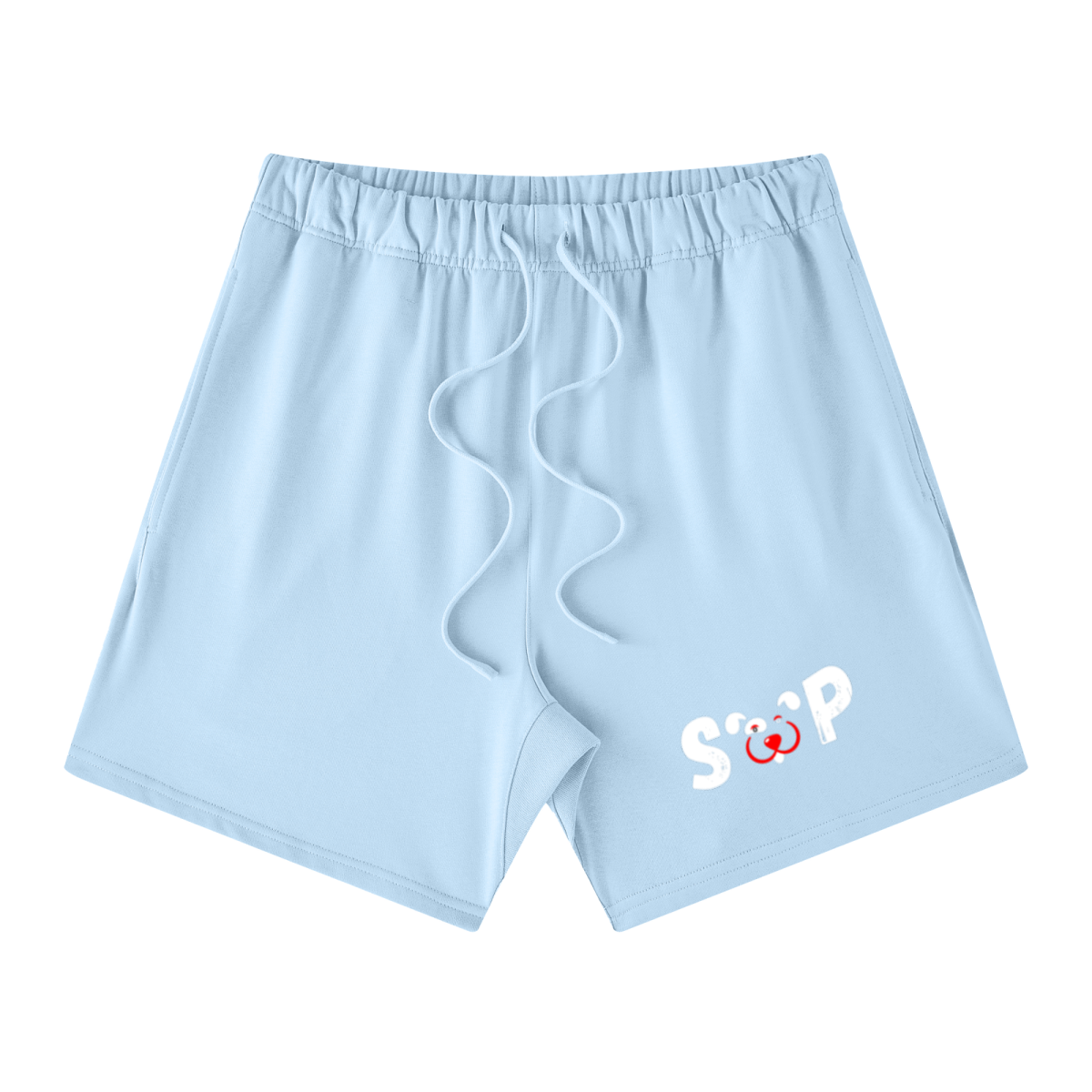 440GSM Unisex Heavyweight French Terry Shorts Light blue