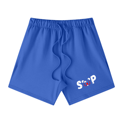 440GSM Unisex Heavyweight French Terry Shorts Blue