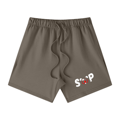 440GSM Unisex Heavyweight French Terry Shorts Brown