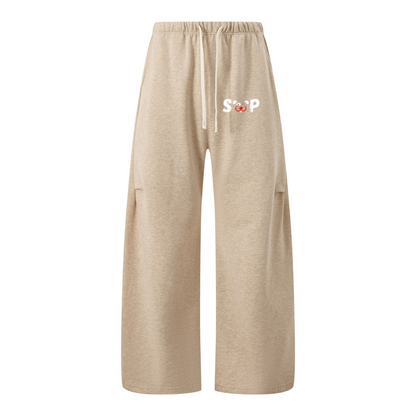 320GSM Men's Old Money Textured Darted Straight-Leg Pants Haze Gold