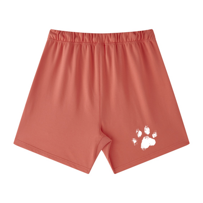 440GSM Unisex Heavyweight French Terry Shorts Orange red