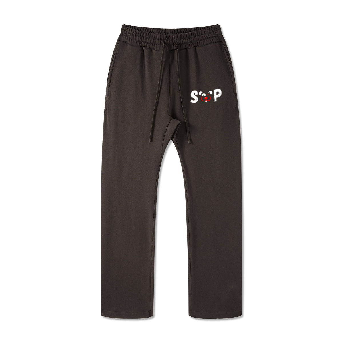 445GSM Unisex Premium Earth-Tone Heavyweight Pants Coffee Brown
