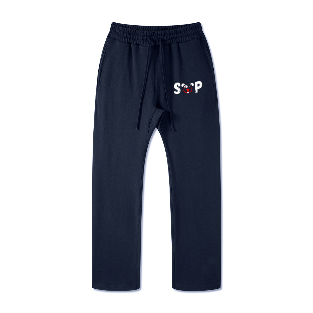 445GSM Unisex Premium Earth-Tone Heavyweight Pants Navy Blue