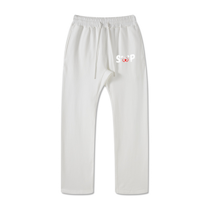 445GSM Unisex Premium Earth-Tone Heavyweight Pants White