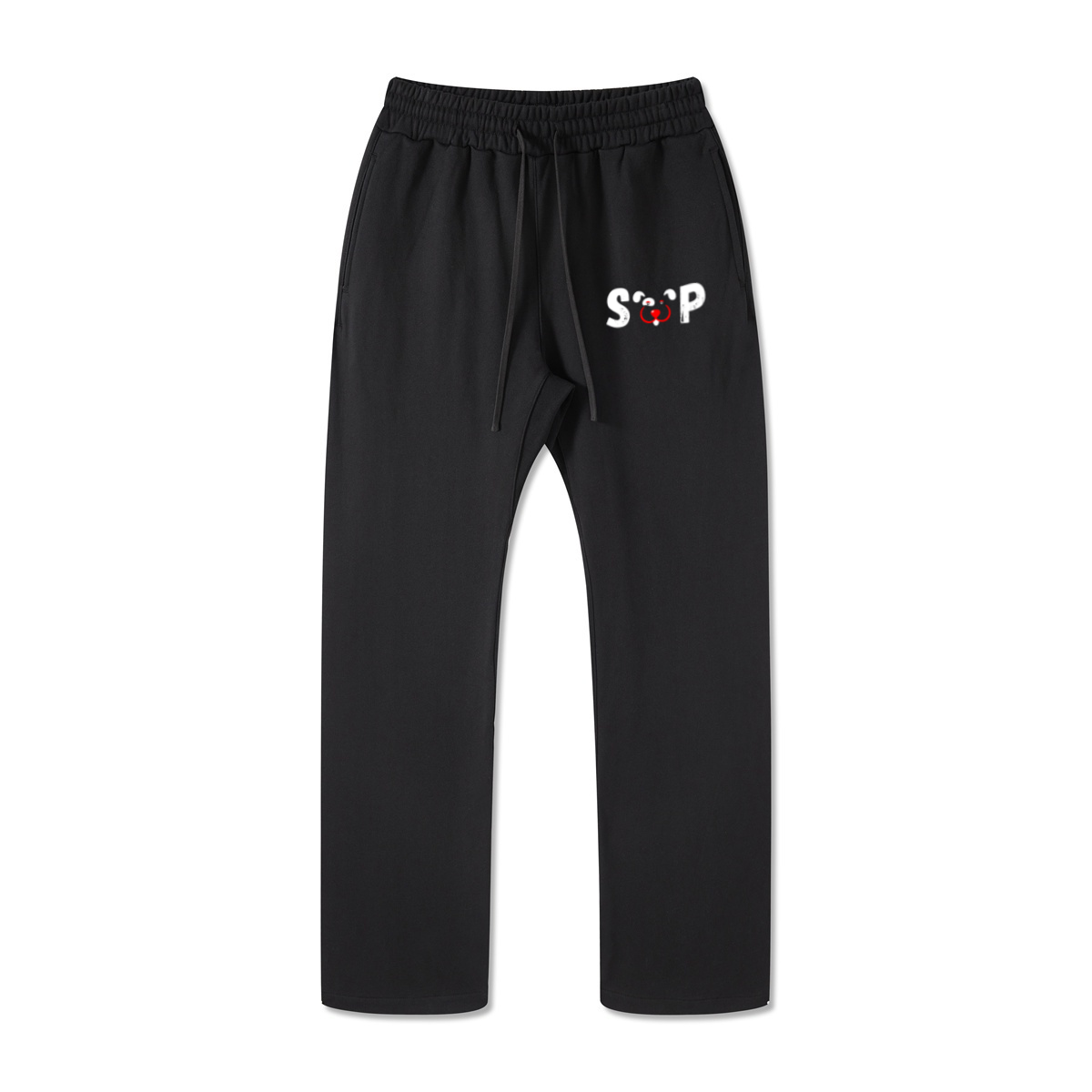445GSM Unisex Premium Earth-Tone Heavyweight Pants Black