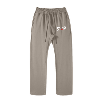 445GSM Unisex Premium Earth-Tone Heavyweight Pants Camel Color