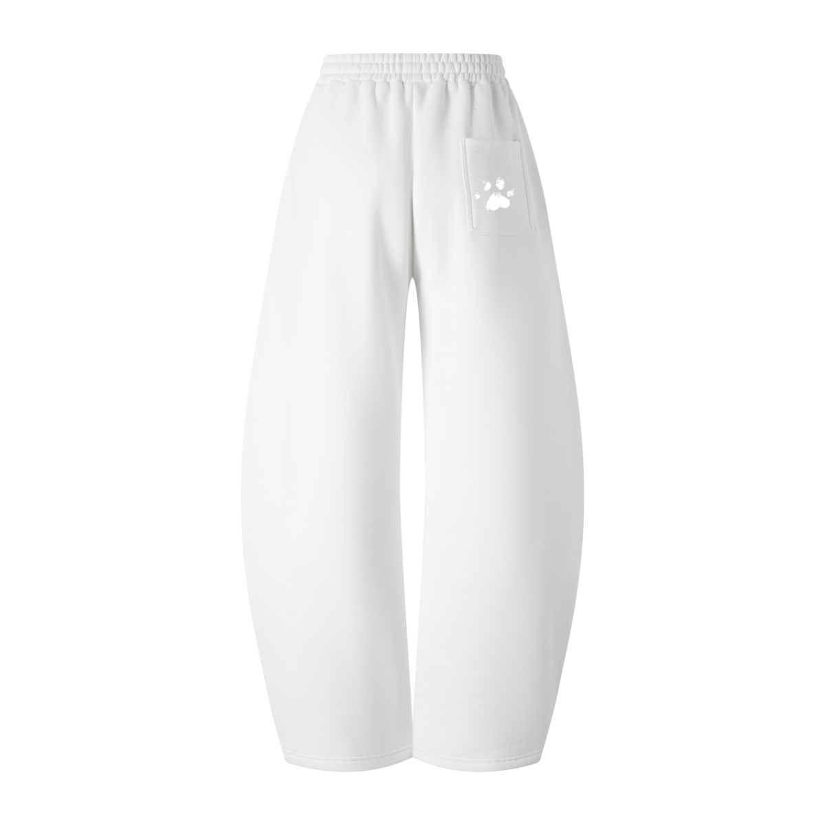 345GSM Men's Thermal Fleece-Lined Scythe-Cut Pants White