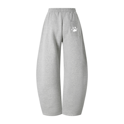 345GSM Men's Thermal Fleece-Lined Scythe-Cut Pants Grayish