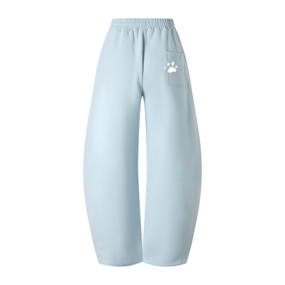345GSM Men's Thermal Fleece-Lined Scythe-Cut Pants BABY Blue
