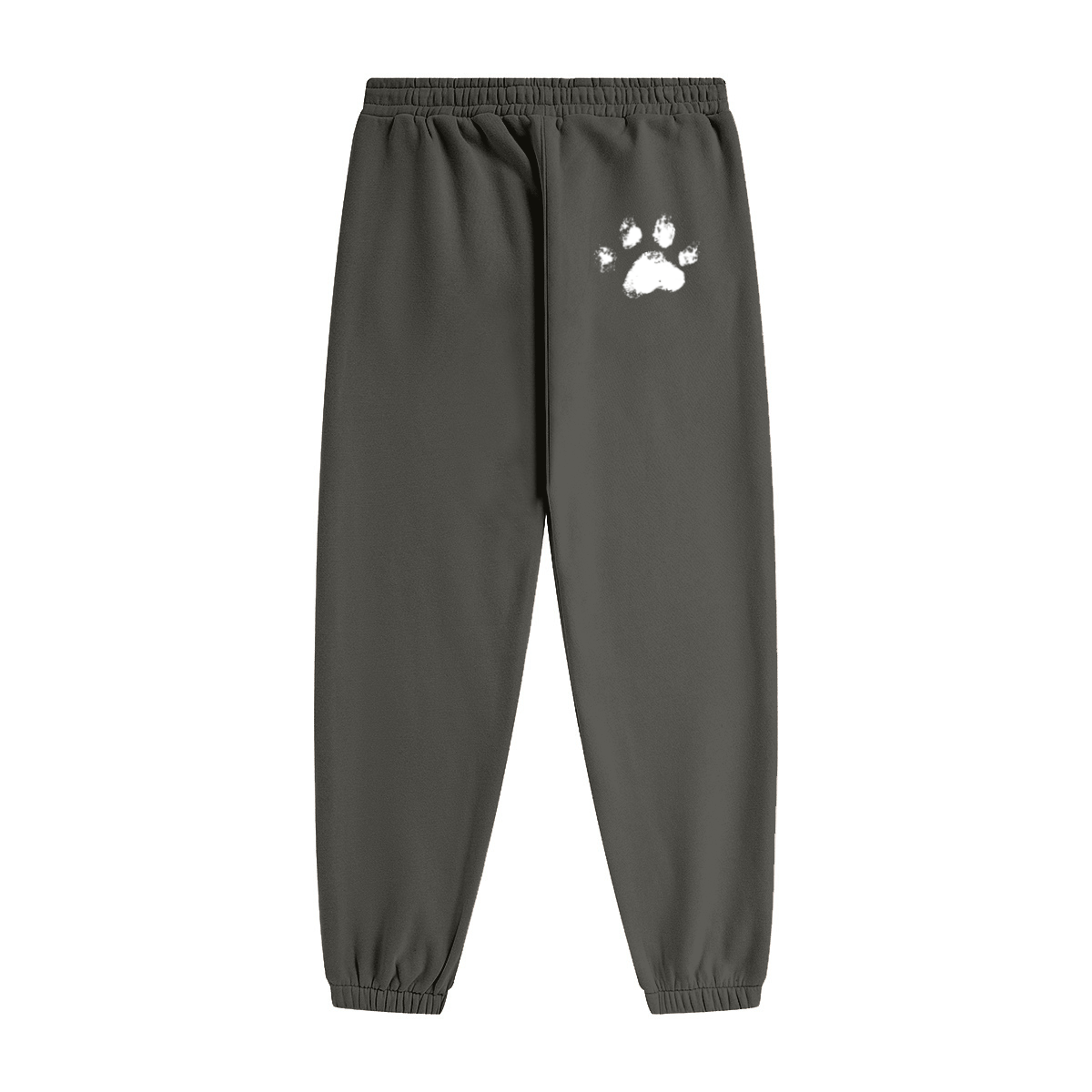 345GSM Unisex Fleece-Lined Clean Solid Drawstring Jogger Sweatpants Taupe