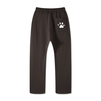 445GSM Unisex Premium Earth-Tone Heavyweight Pants Coffee Brown