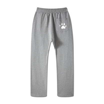 445GSM Unisex Premium Earth-Tone Heavyweight Pants Marled Grey