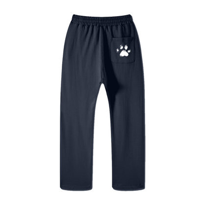 445GSM Unisex Premium Earth-Tone Heavyweight Pants Navy Blue