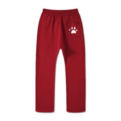 445GSM Unisex Premium Earth-Tone Heavyweight Pants Red