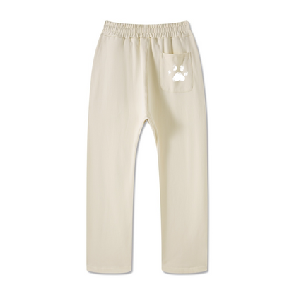 445GSM Unisex Premium Earth-Tone Heavyweight Pants Cream Apricot