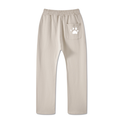 445GSM Unisex Premium Earth-Tone Heavyweight Pants Beige Apricot