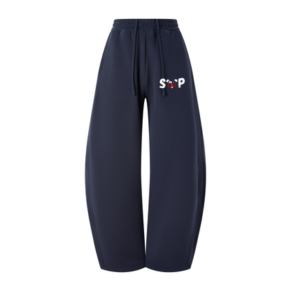 345GSM Men's Thermal Fleece-Lined Scythe-Cut Pants Ba Family Midnight Blue