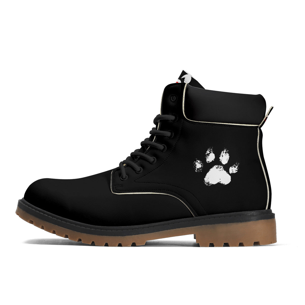 Slyde Pupps Premium Leather  All Season Boots /Black