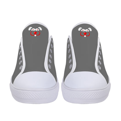 Slyde Pupps Canvas Gray/w